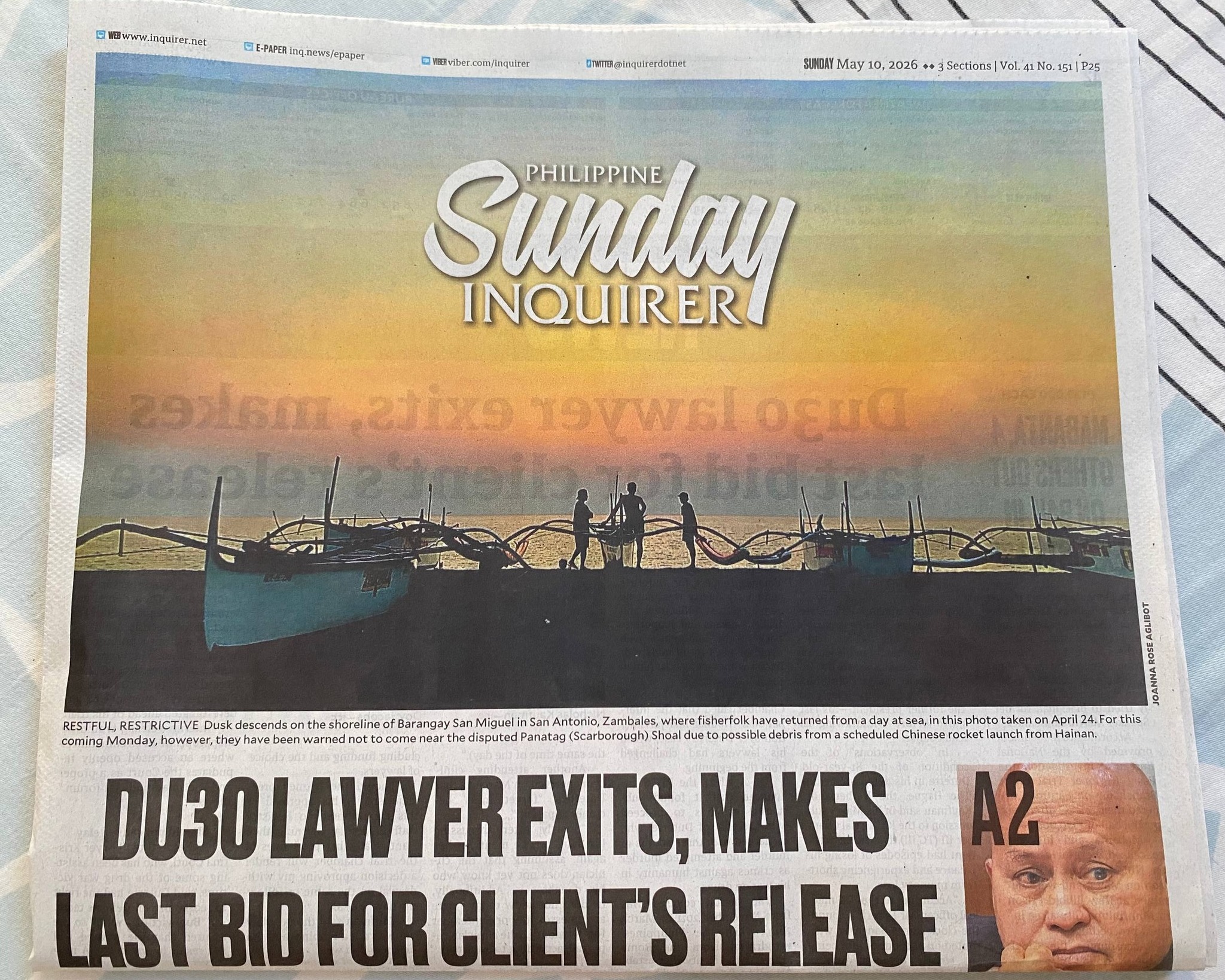 The thinning of the Sunday paper